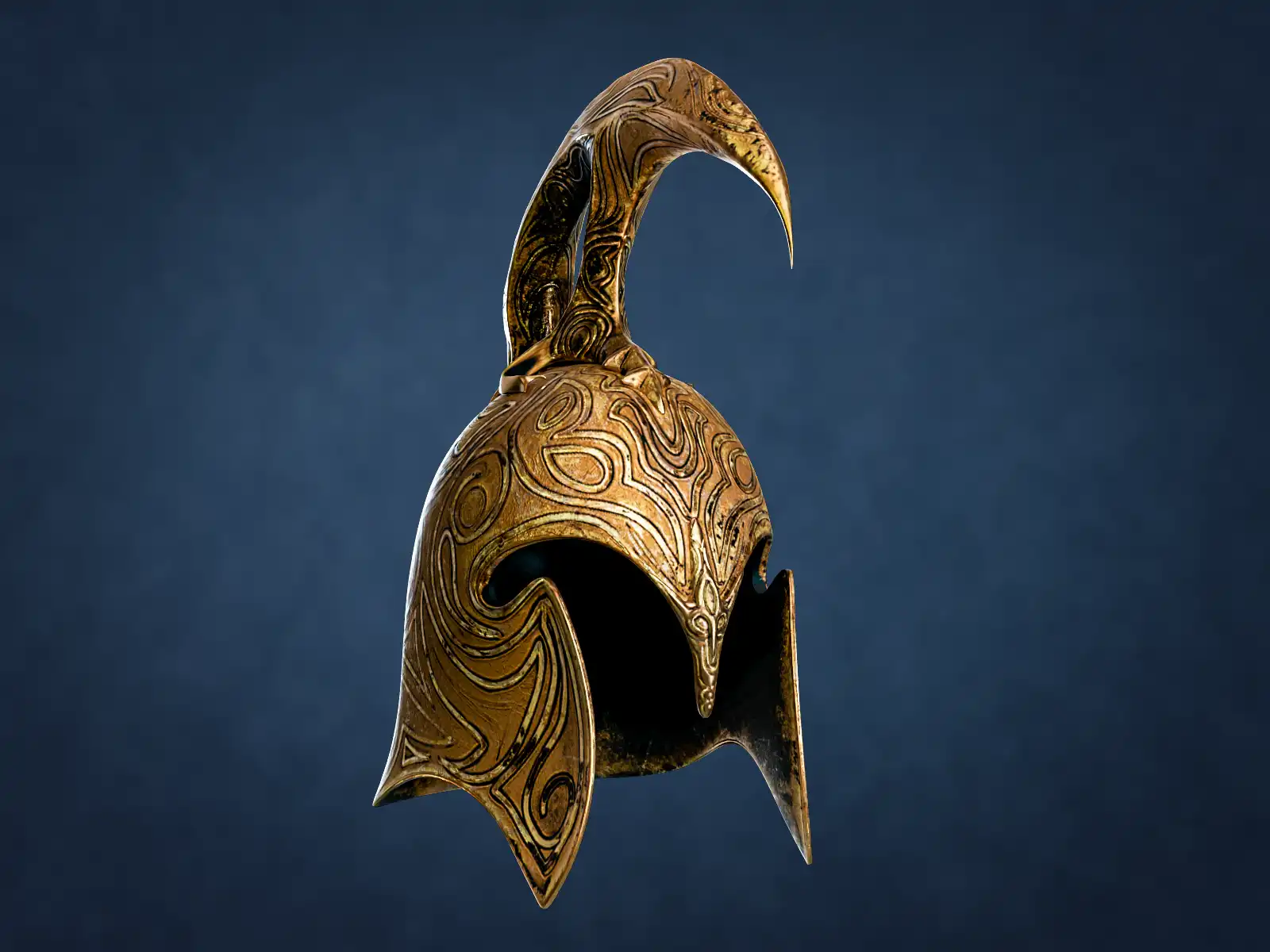 Old Ancient Helmet 3D Model